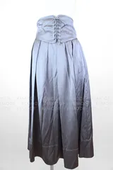 DEICY｜コルセットベルト付きハイウエストサテンフレアスカート