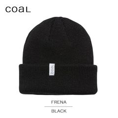 COAL コール ニット ニット帽 Beanie ビーニー 帽子 FRENA BLACK 黒 ブラック メンズ レディース