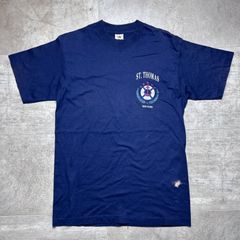 【90s・usa製】 Fruit of the loom  シングルステッチ  Tシャツ  M size  ネイビー  セント・トーマス島  バージン諸島  ST.THOMAS  プリントT  半袖  古着