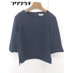◇ B:MING LIFE STORE by BEAMS ビームス 七分袖 ブラウス カットソー サイズS ネイビー系 レディース  【1109220005051】のサムネイル