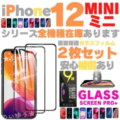 2枚入 iPhone12 Mini ガラスフィルム 保護フィルム 本体 325