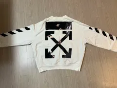 即完売モデル◎OFF WHITE オフホワイト モナリザ パーカー フーディック Off-White モナリザグラフィックプルオーバーパーカー ブラック (Off