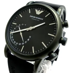 エンポリオアルマーニ スマートウォッチ メンズ 黒文字盤 ART-3016 EMPORIO ARMANI ART3016 箱 稼動品