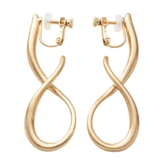 【ヴィンテージゴールド×イヤリング】[Cream dot. クリームドット公式] イヤリング レディース  金属アレルギー ニッケルフリー ネジ式 大ぶり ニュアンス クロス 変形 立体 ヴィンテージ調 艶消し マット 大人 