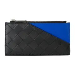 新品 ボッテガヴェネタ BOTTEGA VENETA カードケース ブラック/ブルー