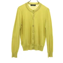 ポールスミスブラックレーベル 長袖 ニット カーディガン L グリーン系 Paul Smith BLACK LABEL レディース 古着 【240223】 メール便可