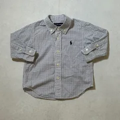 【80cm】Ralph Lauren Gingham Check L/S Shirt / ラルフローレン　ギンガム　チェック　長袖　BDシャツ