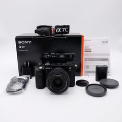 【ほぼ新品/ショット数415】SONY α7C ブラック ズームレンズキット 同梱レンズ:SEL2860 箱/キャップ/ストラップ/バッテリー/充電器/説明書付き
