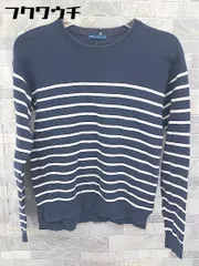 ◇ URBAN RESEARCH アーバンリサーチ ボーダー 長袖 カットソー サイズF ネイビー ホワイト レディース 【中古】 【1103110005794】