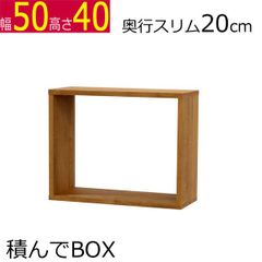 積んでbox カラーボックス　幅50　奥行き20　高さ40cm