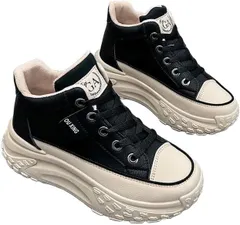 レディース インヒールスニーカー 厚底スニーカー シークレットシューズ レディーススニーカー 運動靴 ヒールアップ 軽量 美脚 疲れにくい 厚底シューズ レースアップ 身長アップ 22.5 cm~25 cm kesheng01