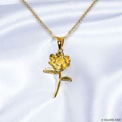 【新品】ファイナルファンタジーXIV　Gold-plated Silver Pendant ＜Elpis Flower＞ FF14 FFXIV FINAL FANTASY XIV【送料込み】