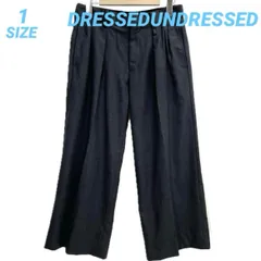 DRESSEDUNDRESSED ドレスドアンドレスド ワイドパンツ スラックス カシミヤ混ウール ツータックパンツ メンズ 秋 ゴーゴー古着久喜倉庫店B9533のサムネイル