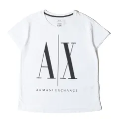 【美品】ARMANI EXCHANGE アルマーニエクスチェンジ Tシャツ ホワイト 白 サイズ:S | ブランドロゴ クルーネック Tシャツ | トップス カットソー 半袖【メンズ】【中古】