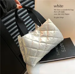 キルティングバッグ 手提バッグ ナイロン・ポリエステル ハンドバッグ レディース 斜めかけ 柔らかい ファスナー デイリー使い 通勤通学 無地 シンプル ナイロン 大人 カワイイ オシャレ 軽量 きれいめ 多収納 カジュアル 手持ち レディース かわいい