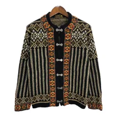 nordstrikk ノードストリック チロリアンニットセーター カーディガン ブラック(メンズ S相当)中古 古着 U3008