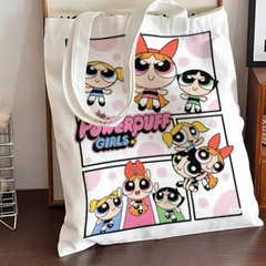 ☆輸入☆パワーパフガールズ　powerpuff girls トートバッグ　エコバッグ　シンプル