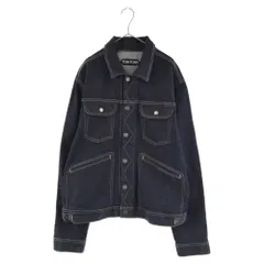 TOM FORD (トムフォード) 20AW ICON DENIM ステッチデザイン アイコン デニムジャケット インディゴ TFD116のサムネイル