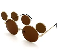 【中古】アクセサリー(非金属) ミッキーシェイプ(ゴールド) ファッション用サングラス 「ディズニー」 東京ディズニーリゾート限定