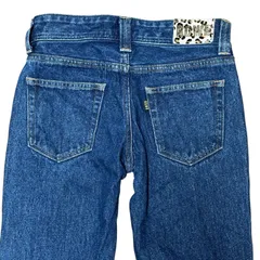 RODEO CROWNS クロップド テーパード ボーイフレンドデニム インディゴ サイズ25 レディースS ロデオクラウンズ