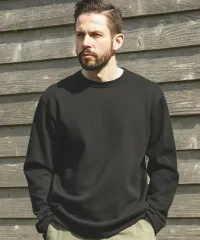 【MR.OLIVE】HEAVY-DUTY COTTON / FLAT SEAMER CREW NECK SHIRT / ミスターオリーブ ヘビーデューティーコットン / フラットシーマー クルーネックシャツ