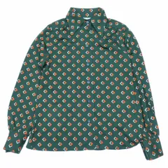 絹100% クリスチャンディオール　Dior シルク　ブラウスシャツ　緑グリーン 絹100% クリスチャンディオール Dior シルク ブラウスシャツ 緑