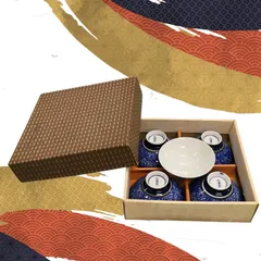 茶碗　5点セット　美濃焼　丸浦窯　丸浦陶苑　陶磁器　岐阜県東濃地方　箱入り