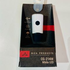 【GIZA PRODUSTS/ギザプロダクツ】CG-214W ホワイト LED【新品】充電式フロントライト