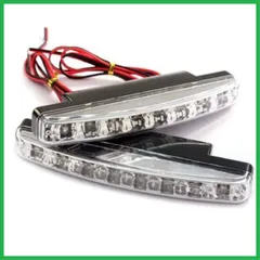 SakaSK デイライト LED 防水 ホワイト 車検対応 12v