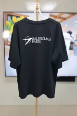 BALENCIAGA - バレンシアガ Think Bigロゴプリントカットソー 10 レディース ブラック/黒【中古】【新入荷】‡ BALENCIAGA - バレンシアガ Think Bigロゴプリントカットソー 10