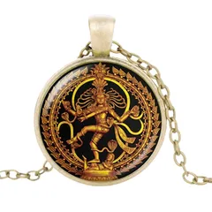 神 スピリチュアル ネックレス ブロンズ ユニセックス 宗教 シヴァ ゴッド 個性的 開運 金運 ご利益 贈り物 贈りもの 新品