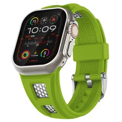 新品 [Suitisbest] コンパチブル アップルウォッチ バンド スポーツ 49mm 46mm 45mm 44mm 42mm(Series 3 2 1) Apple Watch Ultra バンド シリコン Apple Watch ベルト 通気 Seri