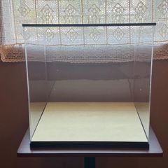【昭和レトロ当時物】セピアスモークBOXファイバーフラワーディスプレイ 時計不動 昭和レトロ当時物】セピアスモークBOXファイバーフラワーディスプレイ