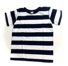 新品 PUNK BORDER パンクボーダーTシャツ　Blk & Whtのサムネイル