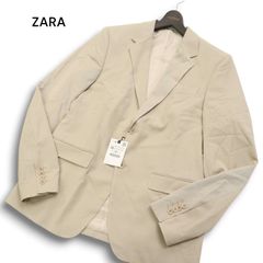 50/XL【未使用級】ZARA ザラ ベージュジャケット 春夏 清涼 - メルカリ
