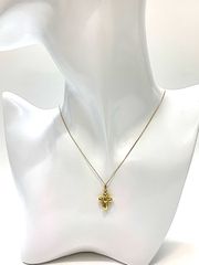 750/18k gold 母子モチーフ ゴールドカラー ネックレス - メルカリ