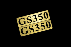 EEE-905-1 GS350 金黒 アクリル2層 ステッカー レクサス カスタム 前期 後期 2枚1セット
