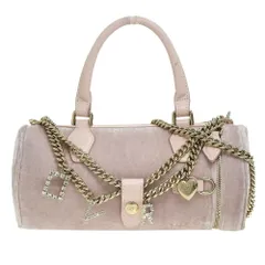 超美品タグ付 ロジェヴィヴィエ Roger Vivier 現行ロゴ チェーンビジュー レザー ベルベット ショルダー ハンドバッグ レディー ほぼ未使用のサムネイル