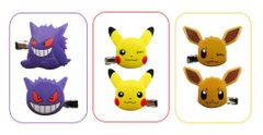 ポケモン ヘアクリップ ゲンガー ピカチュウ イーブイ ポケットモンスター