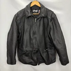 Schott レザーブルゾン　レザージャケット　サイズ46　MADE IN USA 中綿　裏キルティング　06101910　861
