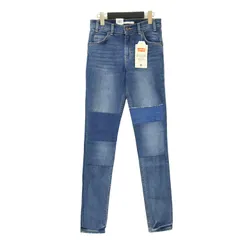 【新品】Levi's リーバイス パンツ インディゴ サイズ:25 S / ヴィンテージ ハイライズ スキニー デニム パンツ 721 / VINTAGE HIGH RISE SKINNY パッチワーク ストレッチ ダメージ加工 / ジーンズ【レディース】