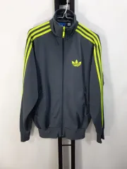 adidas(アディダス) ジャージ ファイヤーバード トラックトップス グレー 蛍光 ネオン ボクヒョン 90