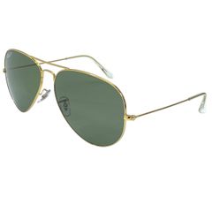 レイバン RB 3025 001/56 52□14 140 3P サングラス アイウェア ティアドロップ アビエーター グリーン ゴールド Ray-Ban