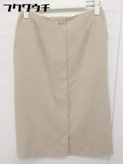 ◇ NATURAL BEAUTY BASIC 膝下丈 タイト ナロー スカート サイズS ベージュ系 レディース  【中古】 【1106300009176】