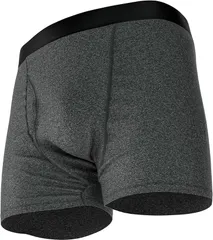 Sereni セレーニ 尿漏れパンツ 失禁 60ml 男性用 吸水ボクサーパンツ 中度 防水 消臭抗菌 自然なシルエット(チャコール,  L)