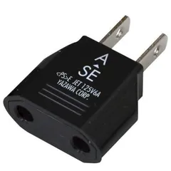 【ポスト投函】ヤザワ 国内用電源変換プラグ SEタイプ→Aタイプ YAZAWA HPJP6 国内で海外の電気製品が使えるのサムネイル