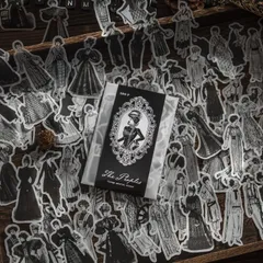 ST024｜コラージュ素材 コラージュ シール フレークシール まとめ売り セット 手帳 手帳素材 手帳デコ