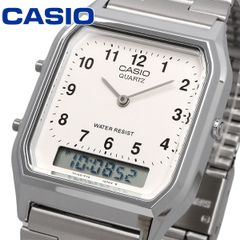 新品 未使用 時計 CASIO 腕時計 カシオ 時計 ウォッチ チープカシオ チプカシ アナデジ クオーツ ヴィンテージシリーズ ユニセックス デュアルタイム シルバー AQ-230A-7BMQ[並行輸入品]