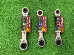 TAKAGI　４サイズフレックスラチェットレンチサイズ違い ３本セット(W-133)