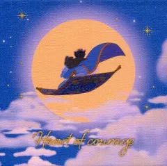 【中古】キャンバスボード・キャンバスアート アラジン ミニキャンバスボード 「一番くじ ディズニープリンセス Beautiful Stories」 E賞